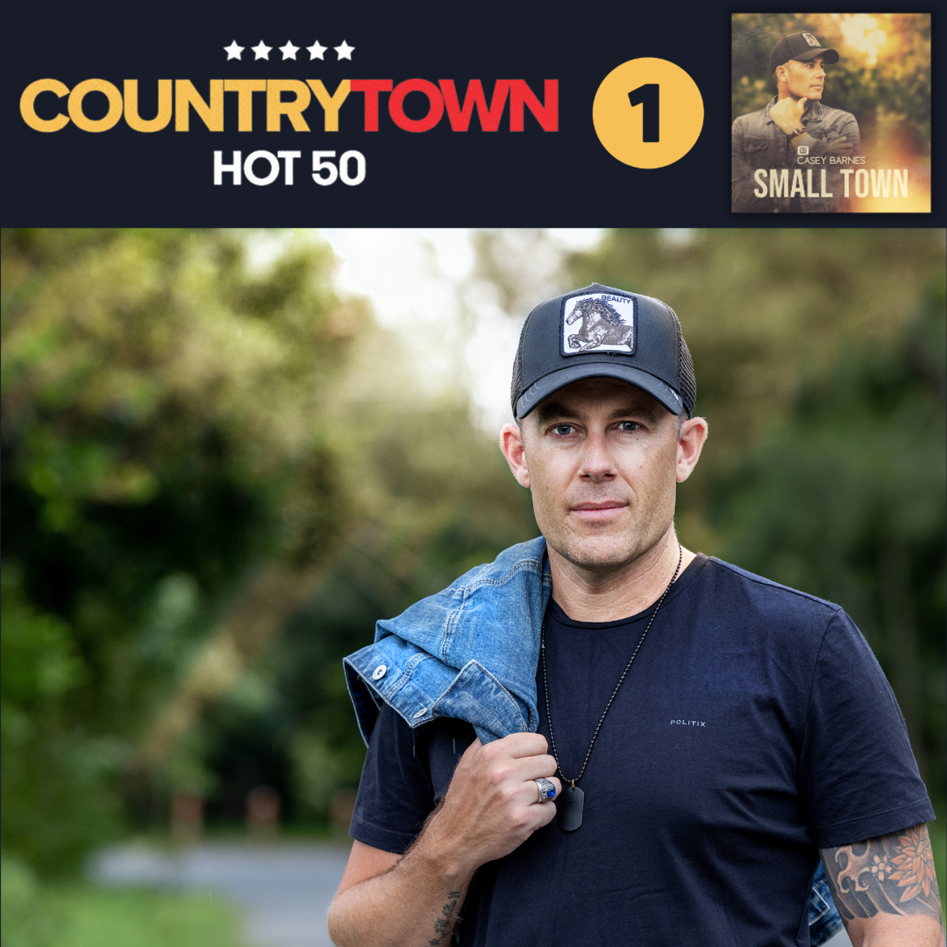 Casey Barnes - 'Small Town' #1 on the CountryTown National Airplay Chart
