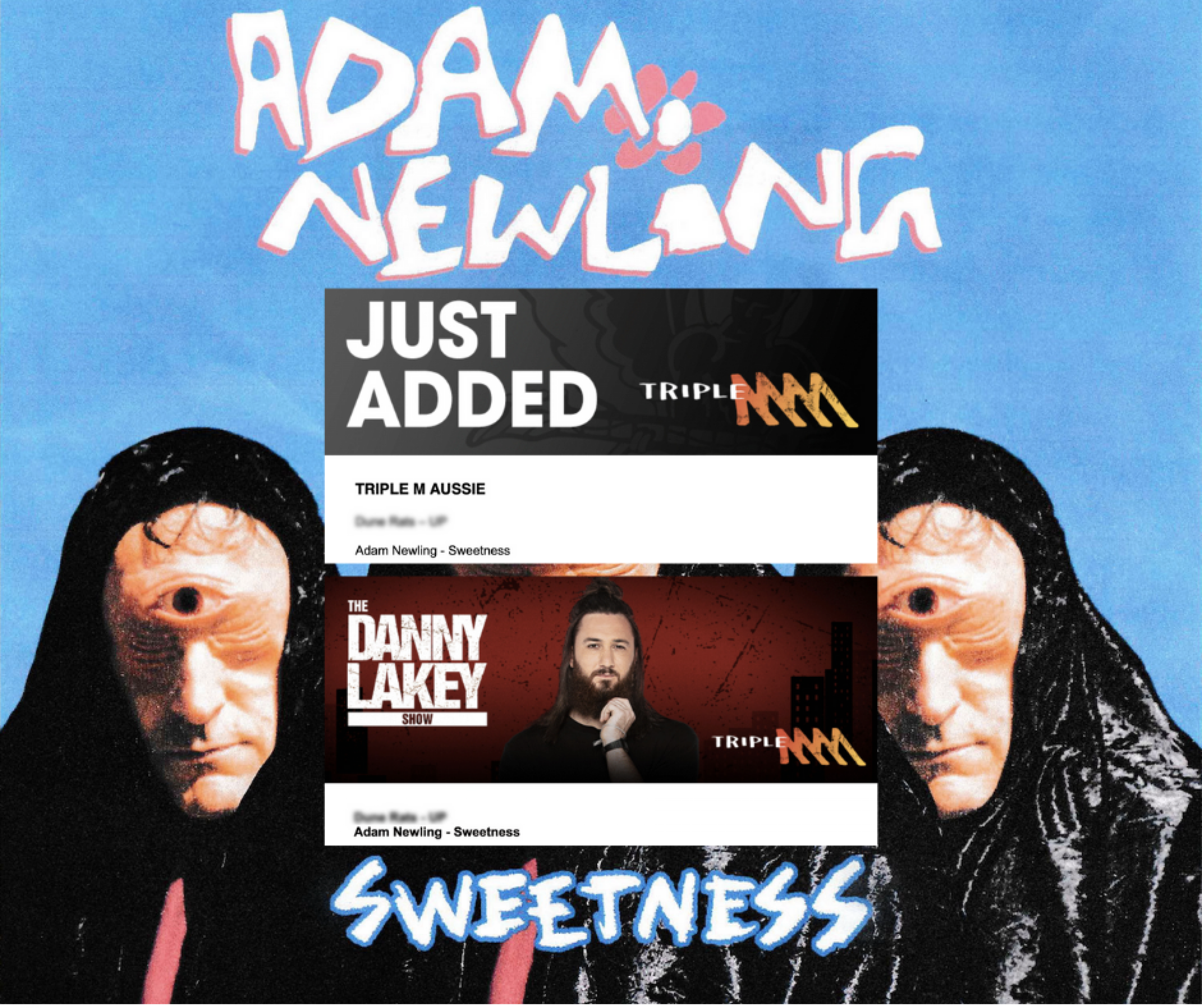 Adam Newling - 'Sweetness' Added to Triple M Nights & Triple M Aussie 