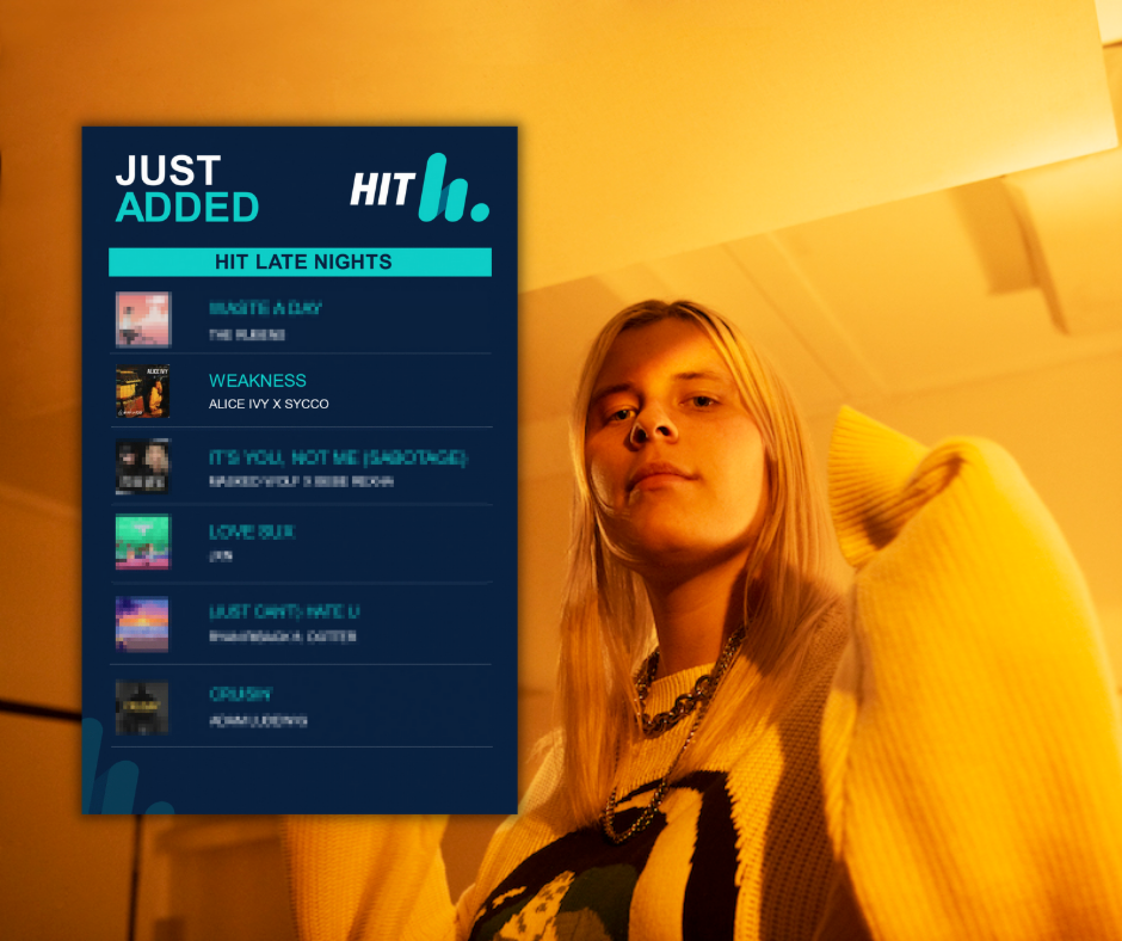 Alice Ivy - 'Weakness' added to 'Late Nights' on Hit Network