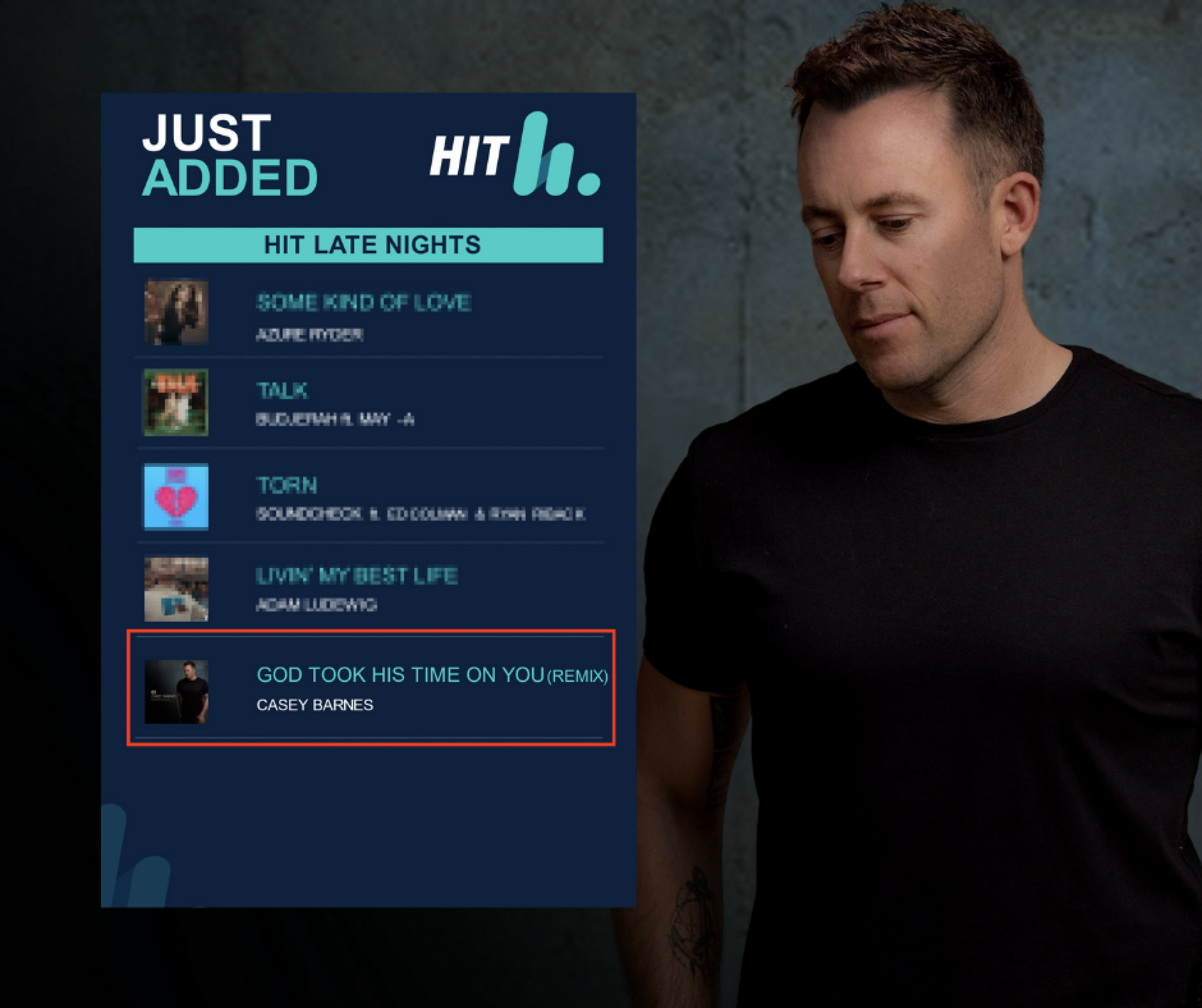 Casey Barnes - 'GTHTOY' Added to Late Nights on HIT Metro Network