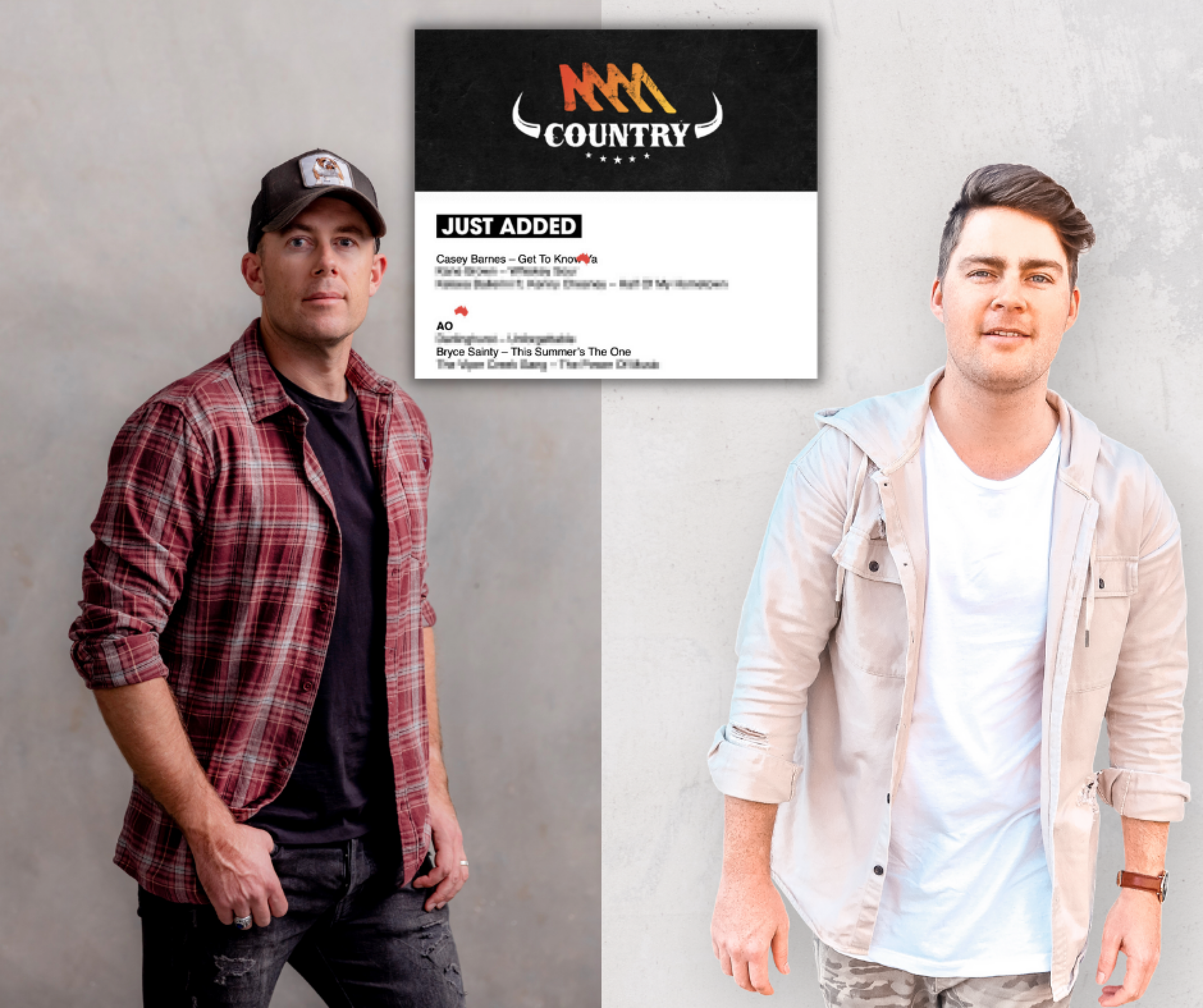 Casey Barnes & Bryce Sainty added to Triple M Country