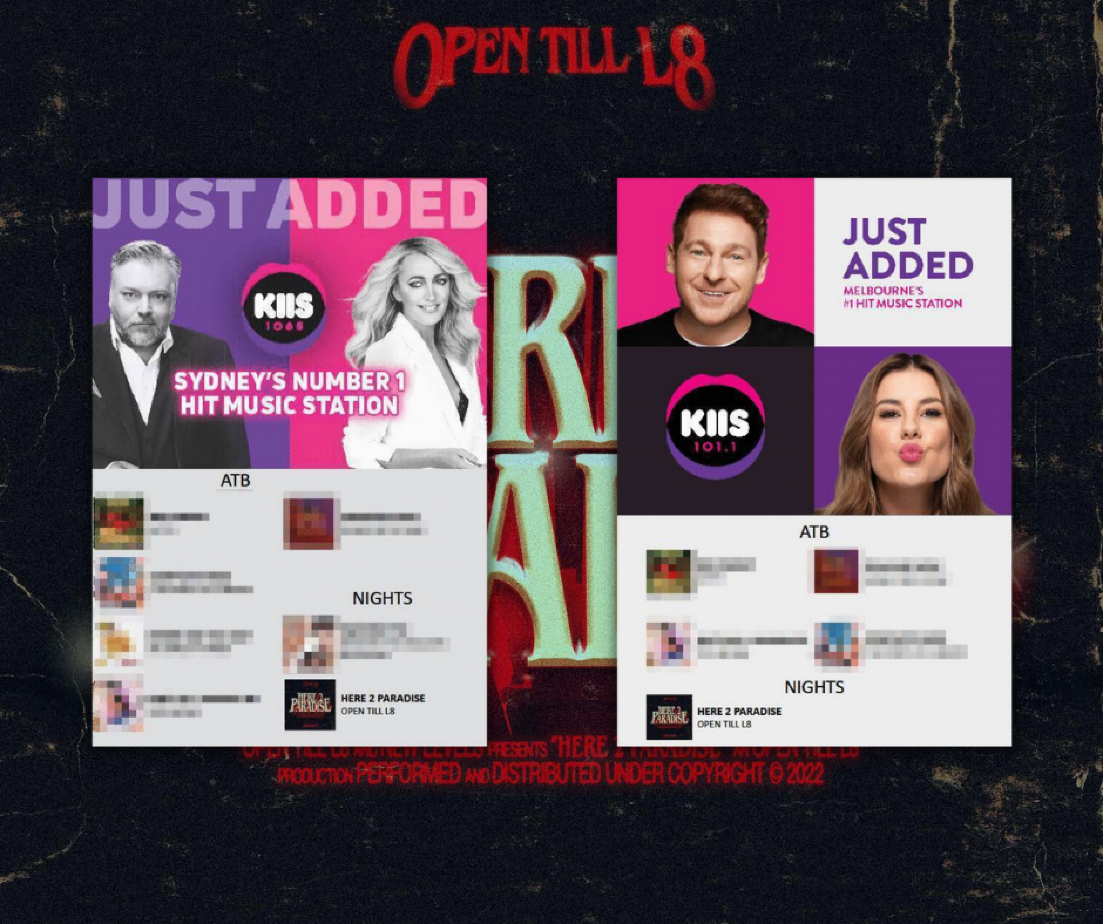 Open Till L8 - 'Here 2 Paradise' Added to 'Nights' across KIIS Network
