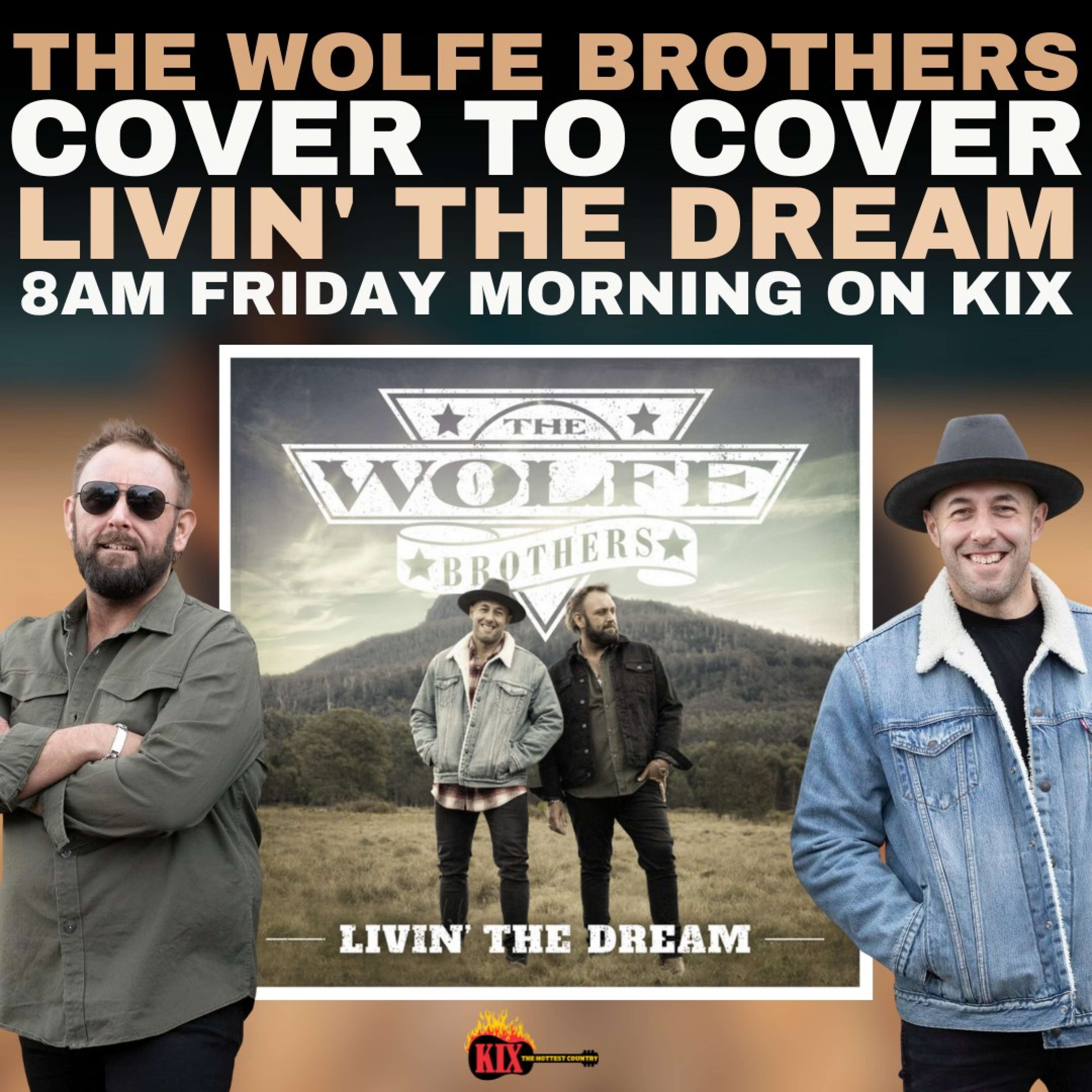 KIX Country 'Cover To Cover' for The Wolfe Brothers new album
