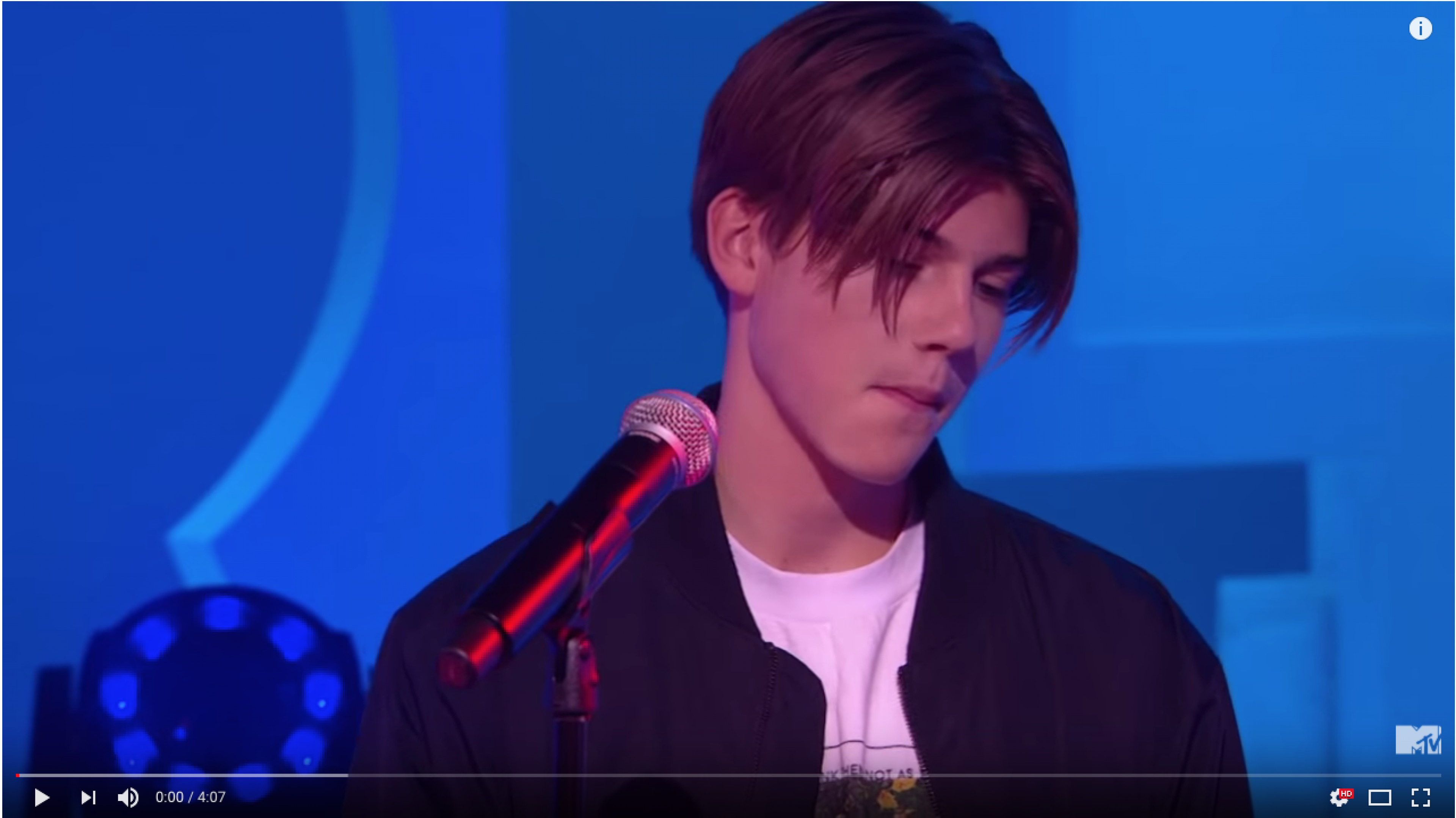 Ruel brings his latest single to the Times Square studio for MTV TRL