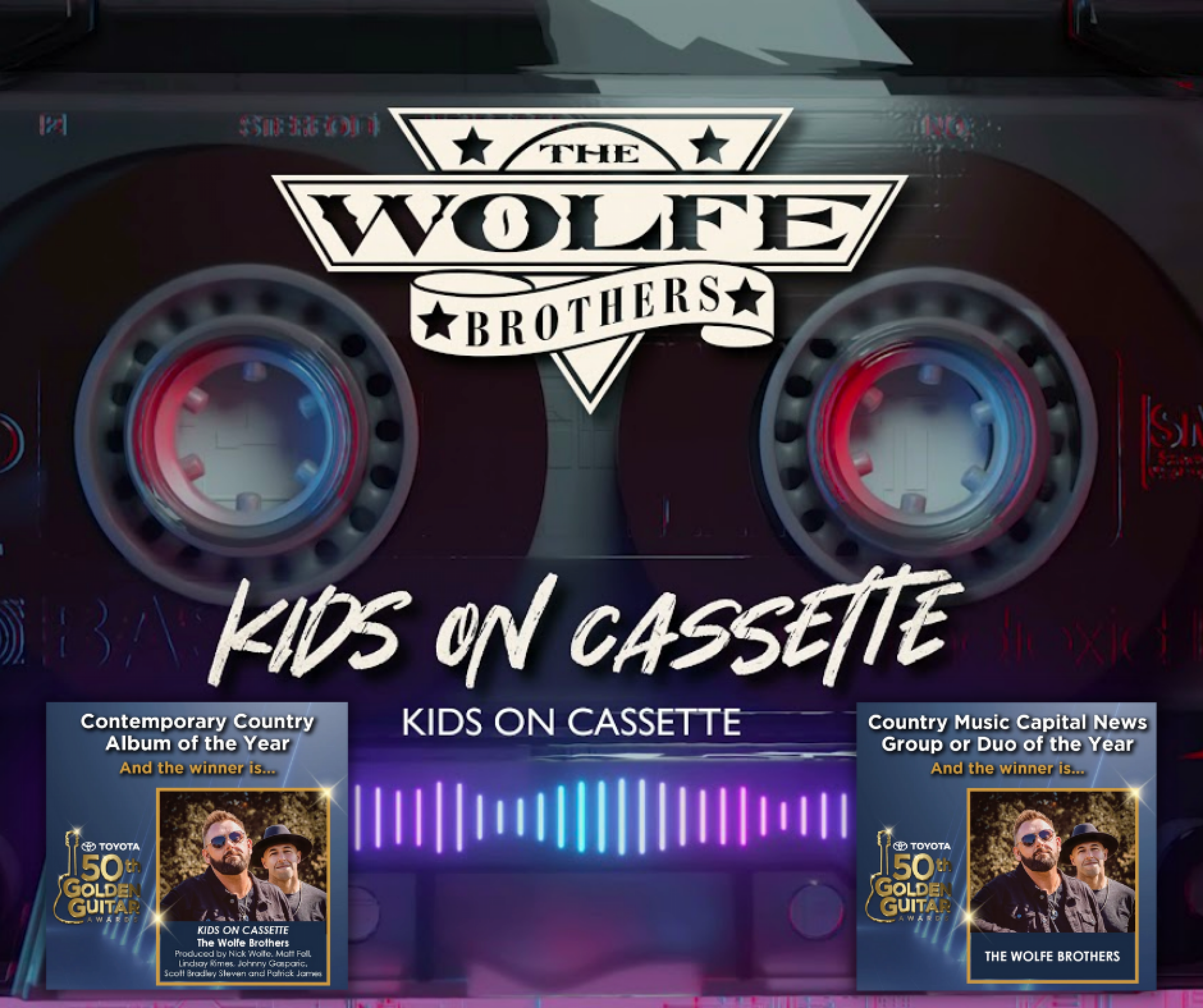 The Wolfe Brothers Win 2 Golden Guitars Awards