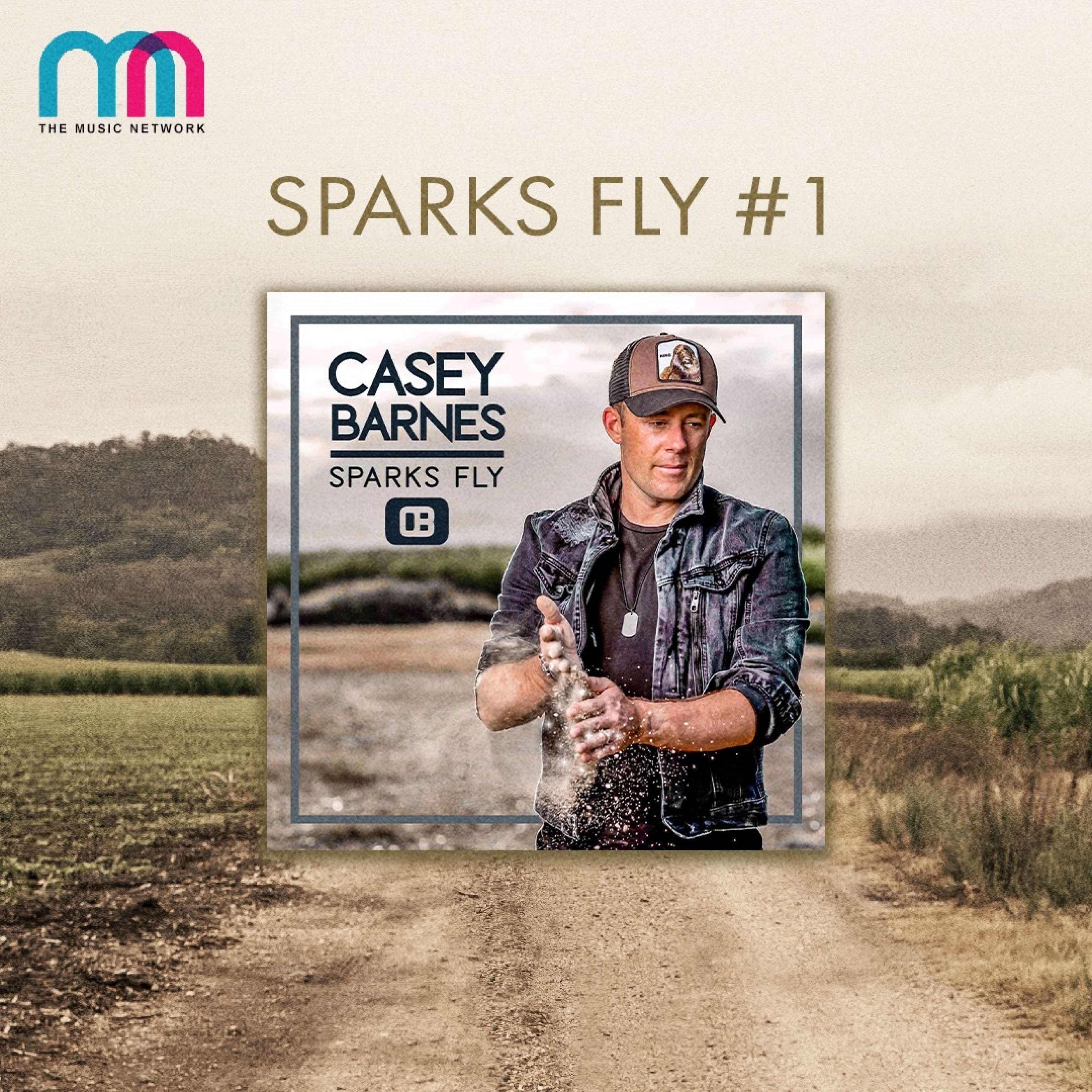 Casey Barnes #1 on National Country Airplay Chart