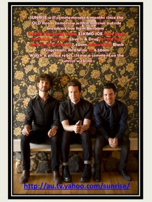 Eskimo Joe perform on Sunrise Friday July 8