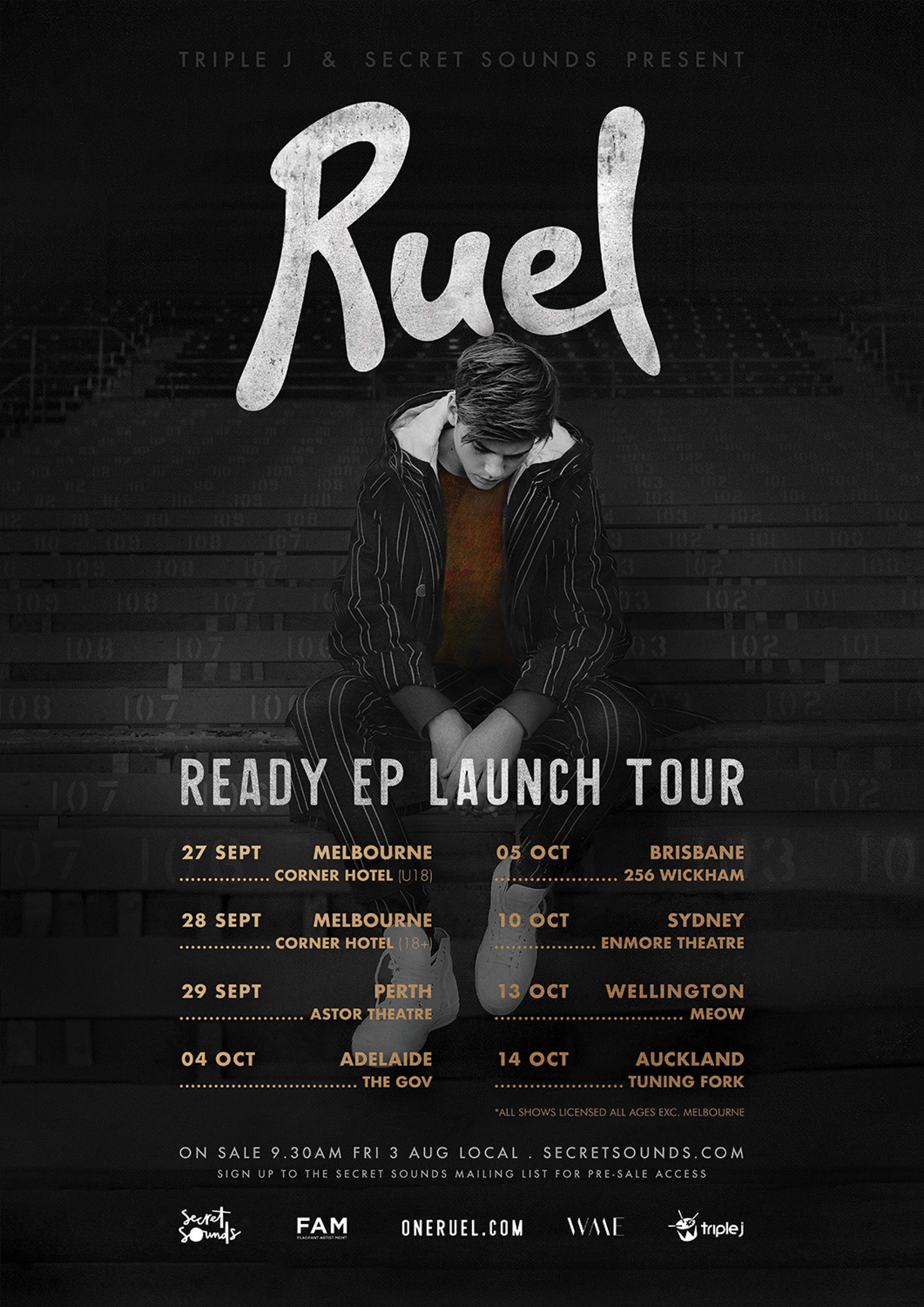 Ruel announces new shows