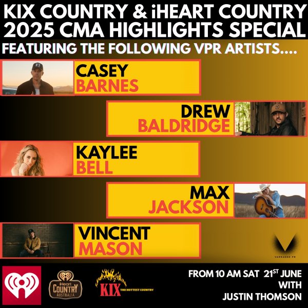 VPR Talent Shine In CMA Highlights Special Airing This Saturday On KIX & iHEART Country