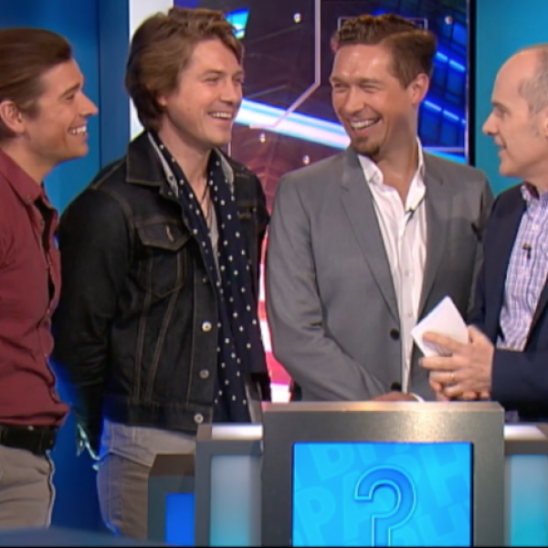 Hanson quiz hosts on Have You Been Paying Attention?