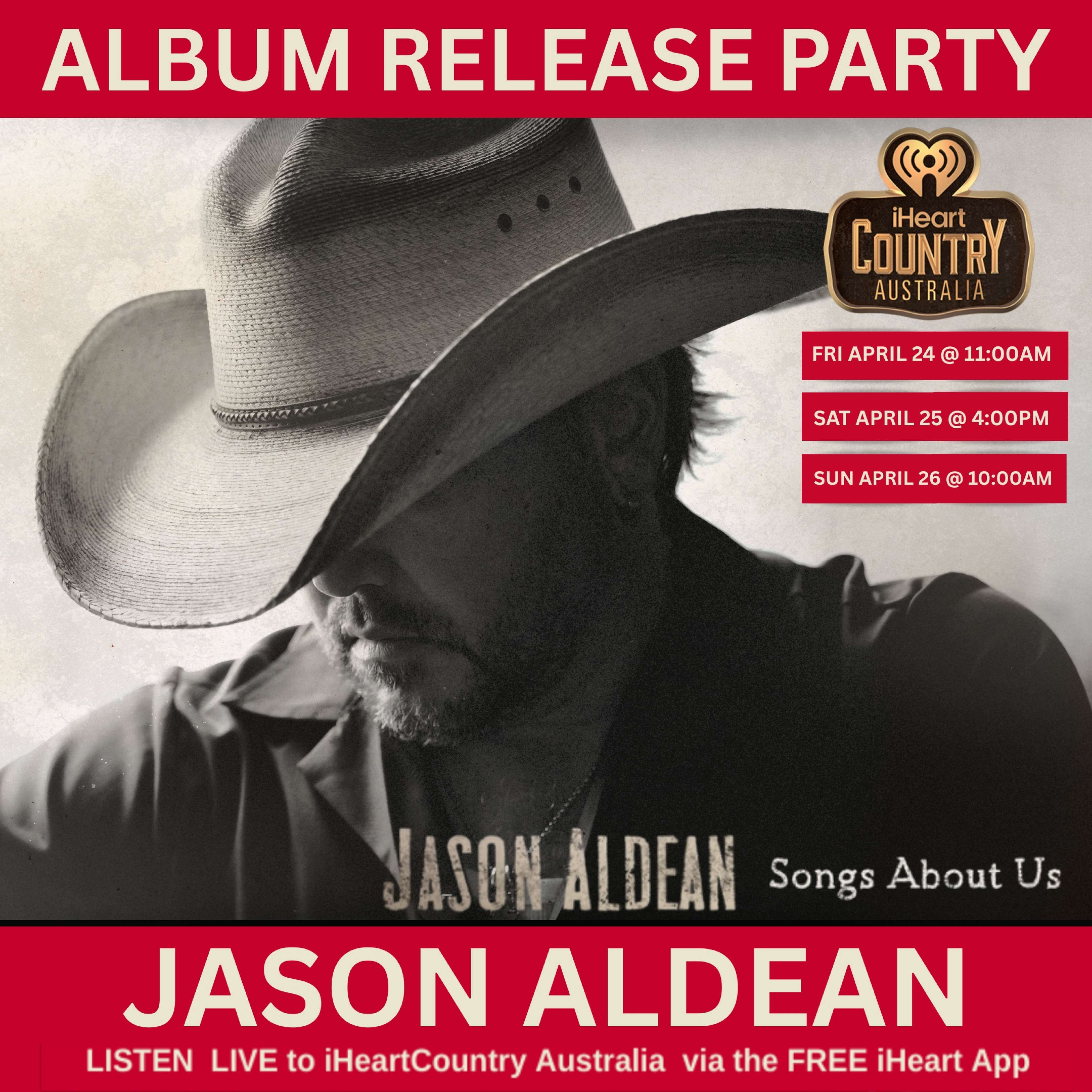 Celebrate Jason Aldean’s New Album All Weekend On iHeart Country Australia