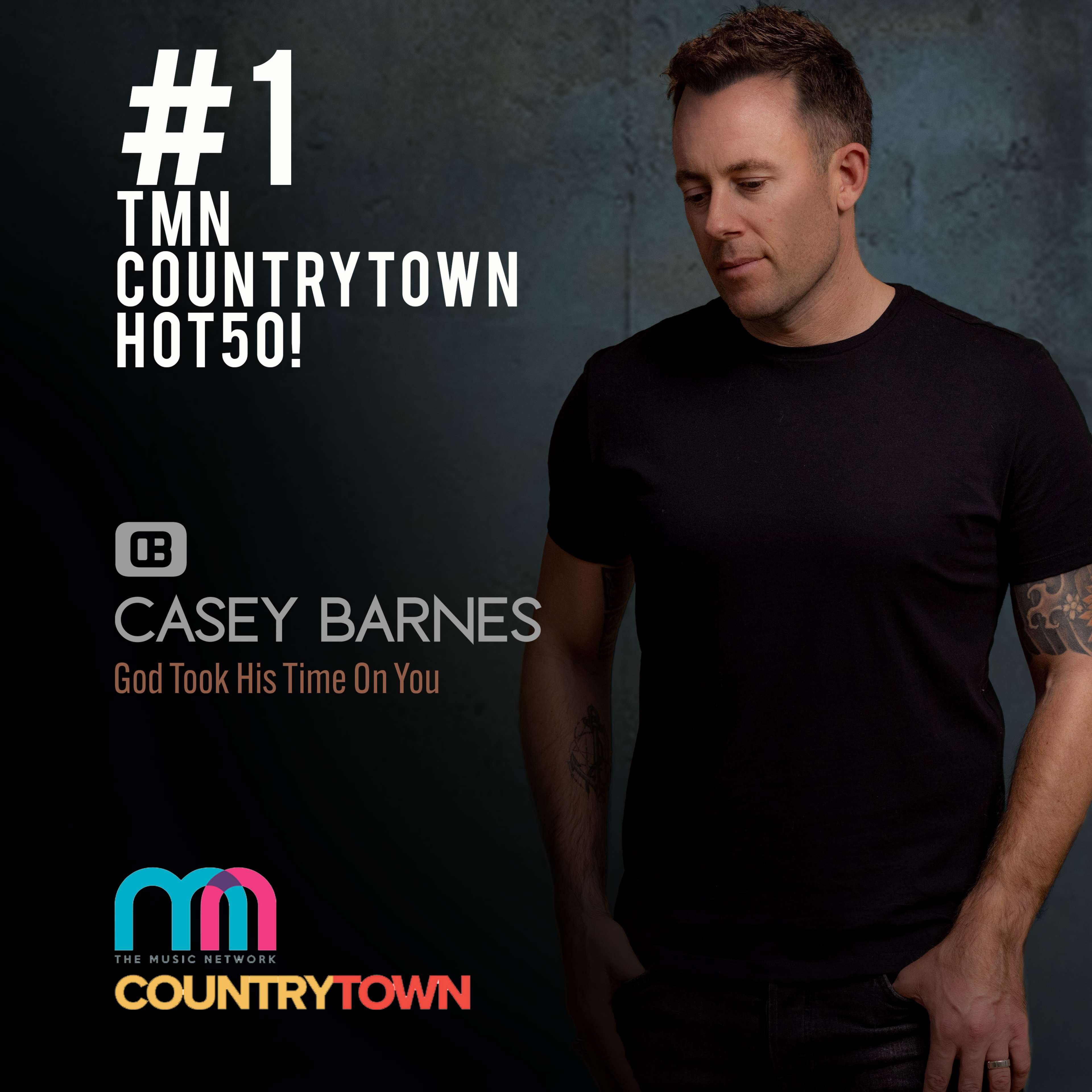 Casey Barnes - 'God Took His Time On You' #1 on Country Airplay Chart