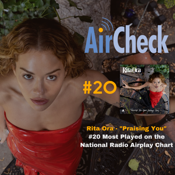 Rita Ora - "Praising You" #20 most played song on the National Radio Charts