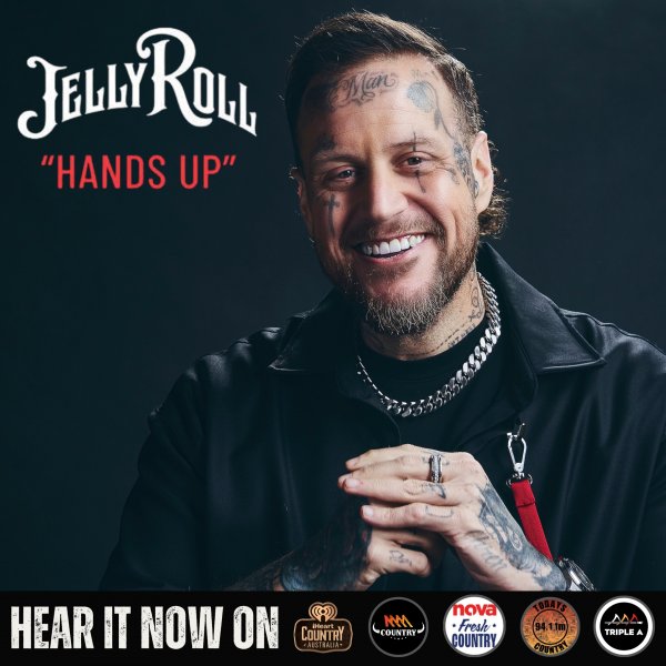 Jelly Roll’s “Hands Up” Hits Top 20 on Australian CountryTown Chart