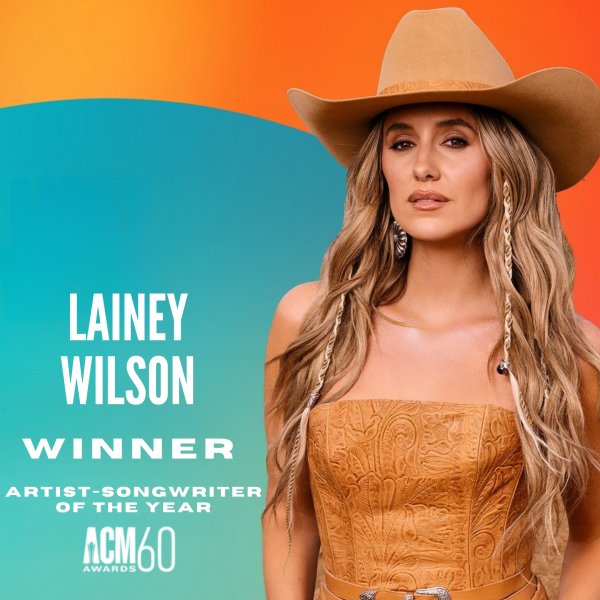 Lainey Wilson Named ACM Artist-Songwriter of the Year at 60th ACM Awards